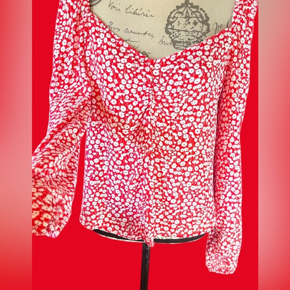 Boden Sweetheart Printed Top Size 6 - Picture 7 of 10